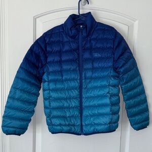 Eddie Bauer 650 down  Puffer Jacket M 7/8 aqua blue ombre